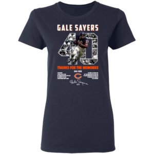 Gale Sayers 40 Thank You For The Memories 1943 2020 Signature Shirt