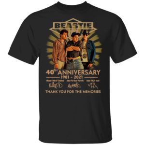 Beastie Boys 40thj Anniversary 1981 2021 Thank You For The Memories Signatures Shirt