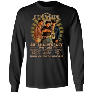 Beastie Boys 40thj Anniversary 1981 2021 Thank You For The Memories Signatures Shirt