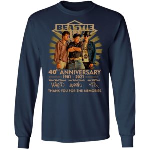 Beastie Boys 40thj Anniversary 1981 2021 Thank You For The Memories Signatures Shirt