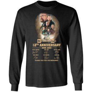 Breaking Bad 12th Anniversary 2008 2020 Thank You For The Memories Signatures Shirt
