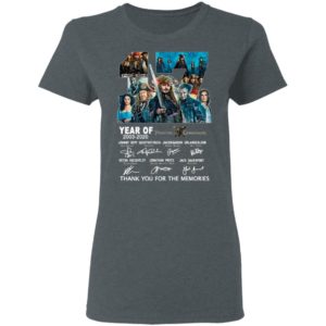 17 Years Of Pirates Caribbean 2003 2020 Thank You For The Memories Signatures Shirt