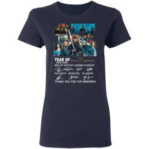 17 Years Of Pirates Caribbean 2003 2020 Thank You For The Memories Signatures Shirt