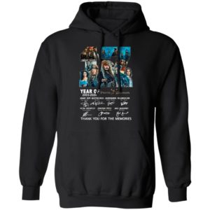 17 Years Of Pirates Caribbean 2003 2020 Thank You For The Memories Signatures Shirt