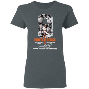 8 Hunter Pence San Francisco Giants 2012 2018 Thank You For The Memories Signature Shirt