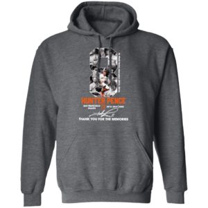 8 Hunter Pence San Francisco Giants 2012 2018 Thank You For The Memories Signature Shirt