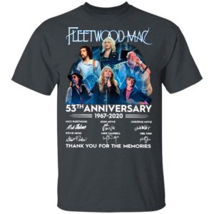 Fleetwood Mac 53th Anniversary 1967 2020 Thank You For The Memories Signatures Shirt