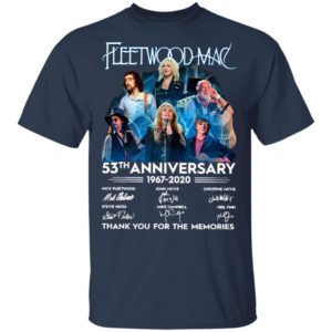 Fleetwood Mac 53th Anniversary 1967 2020 Thank You For The Memories Signatures Shirt