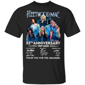 Fleetwood Mac 53th Anniversary 1967 2020 Thank You For The Memories Signatures Shirt