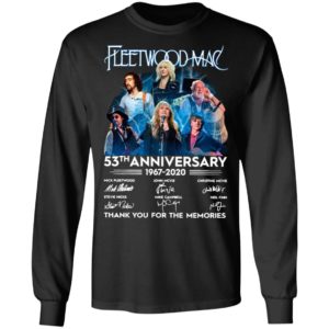 Fleetwood Mac 53th Anniversary 1967 2020 Thank You For The Memories Signatures Shirt