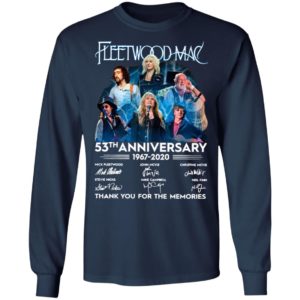 Fleetwood Mac 53th Anniversary 1967 2020 Thank You For The Memories Signatures Shirt