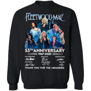 Fleetwood Mac 53th Anniversary 1967 2020 Thank You For The Memories Signatures Shirt