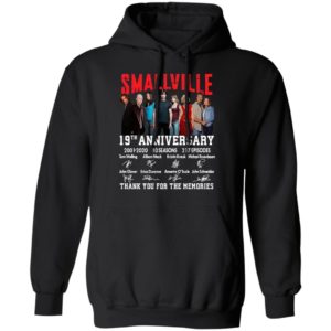 Smallville 19th Anniversary 2001 2020 10 Seasons 217 Episodes Thank You For The Memories Signatures Shirt