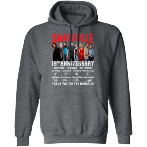 Smallville 19th Anniversary 2001 2020 10 Seasons 217 Episodes Thank You For The Memories Signatures Shirt
