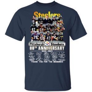 Pittsburgh Steelers 88th Anniversary 1933 2021 Thank You For The Memories Signatures Shirt
