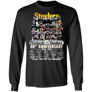 Pittsburgh Steelers 88th Anniversary 1933 2021 Thank You For The Memories Signatures Shirt