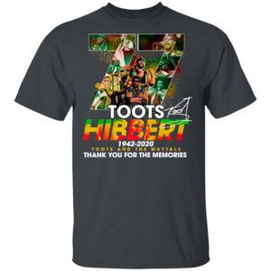 Official 77 Toots Hibbert 1942 2020 Toots And The Maytals Thank You For The Memories Signature Shirt