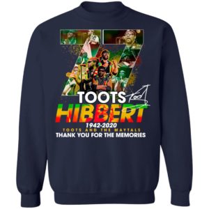 Official 77 Toots Hibbert 1942 2020 Toots And The Maytals Thank You For The Memories Signature Shirt