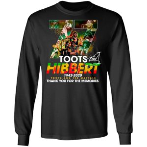 Official 77 Toots Hibbert 1942 2020 Toots And The Maytals Thank You For The Memories Signature Shirt