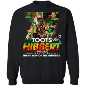 Official 77 Toots Hibbert 1942 2020 Toots And The Maytals Thank You For The Memories Signature Shirt