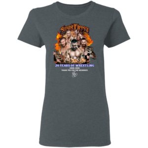 Strike First 20 Years Of Wrestling 2000 2020 Thank You For The Memories Signature Shirt