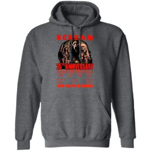 Scream 25th Anniversary 1996 2021 Thank You For The Memories Signatures Shirt