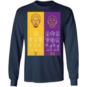 x8 x24 Kobe Bryant Title Collection Shirt