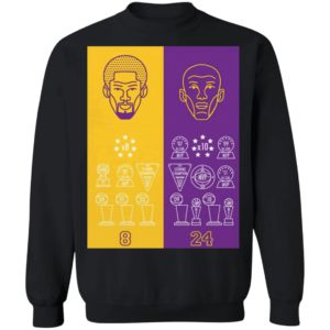 x8 x24 Kobe Bryant Title Collection Shirt