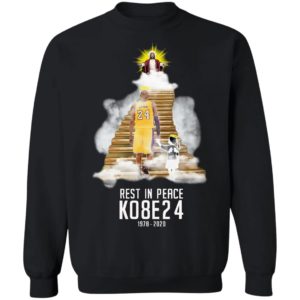 Kobe Bryant And His Daughter In Heaven With Jesus Shirt