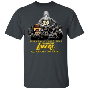 Kobe Bryant 2020 NBA Champions Los Angeles Lakers All For One One For All Shirt