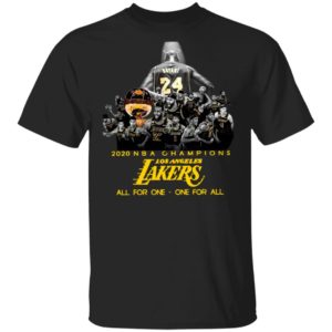 Kobe Bryant 2020 NBA Champions Los Angeles Lakers All For One One For All Shirt