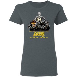 Kobe Bryant 2020 NBA Champions Los Angeles Lakers All For One One For All Shirt