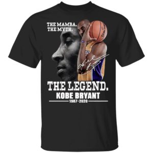 The Mamba The Myth The Legend Kobe Bryant 1987 2020 signature Shirt
