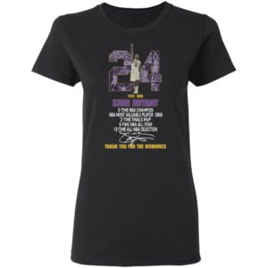 Kobe Bryant title collection thank you for the memories Shirt