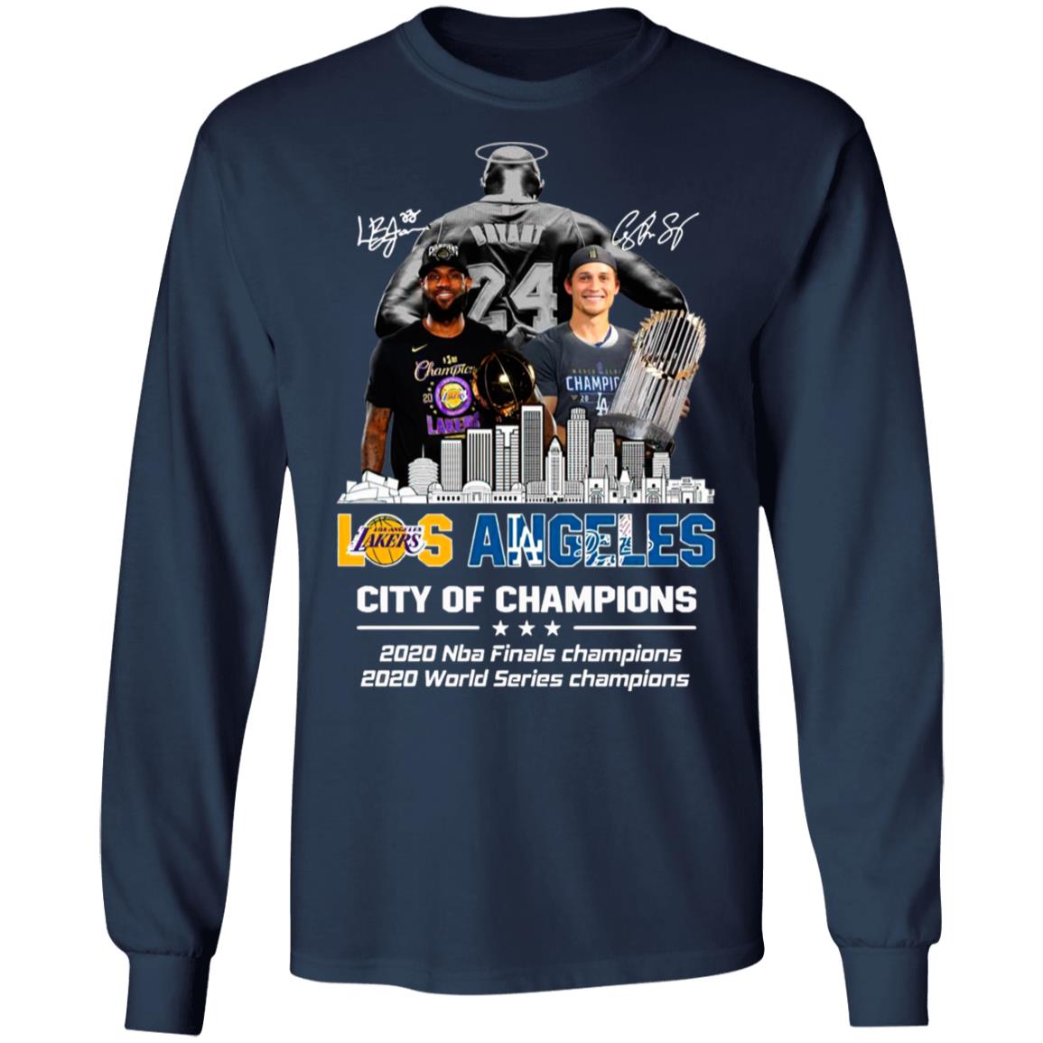 Kobe Bryant Los Angeles Lakers City Of Champions 2020 Nba Final Champions 2020 World Series Champions Signatures Shirt Kobe Bryant Los Angeles Lakers City Of Champions 2020 Nba Final Champions 2020 World Series Champions Signatures Shirt