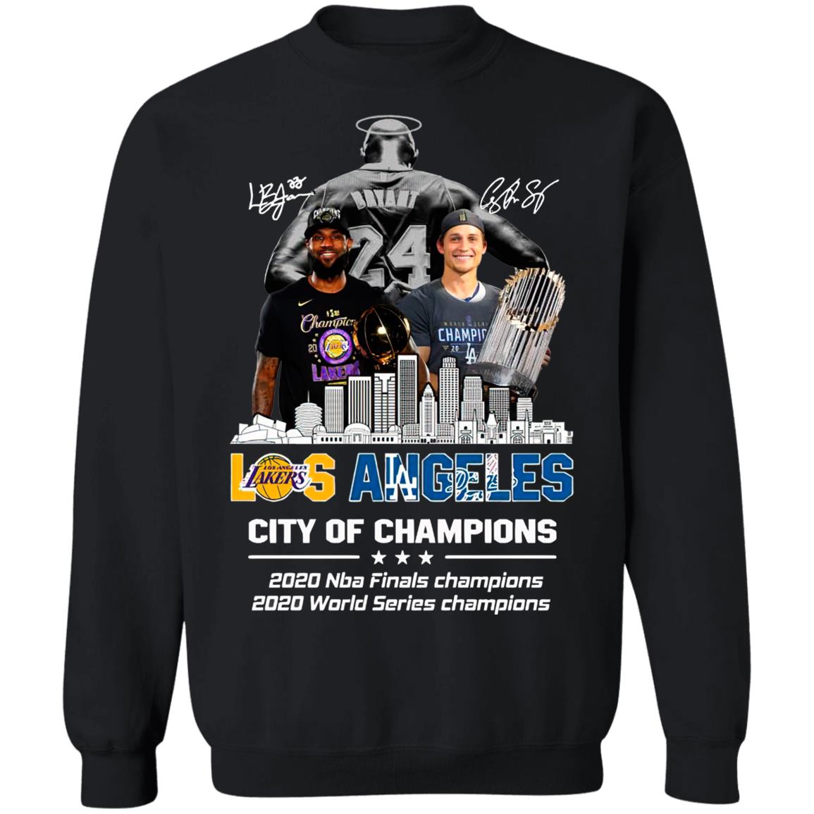 Kobe Bryant Los Angeles Lakers City Of Champions 2020 Nba Final Champions 2020 World Series Champions Signatures Shirt Kobe Bryant Los Angeles Lakers City Of Champions 2020 Nba Final Champions 2020 World Series Champions Signatures Shirt