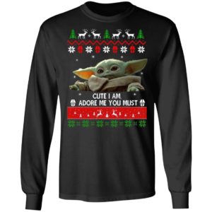 Baby Yoda Christmas ugly sweater