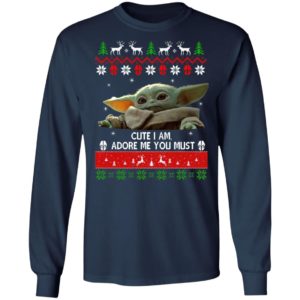 Baby Yoda Christmas ugly sweater
