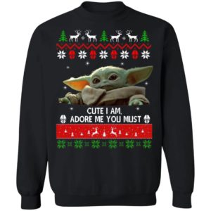 Baby Yoda Christmas ugly sweater