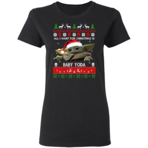All I want for Christmas is Baby Yoda Ugly Christmas sweater
