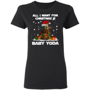 All I Want For Christmas Is Baby Yoda Santa Sweatshirt