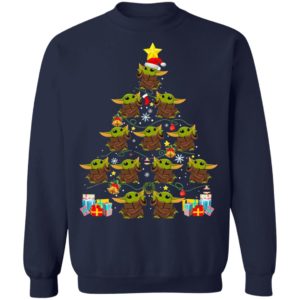 Baby Yoda Tree Merry Christmas Sweatshirt