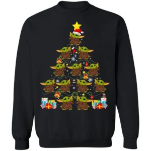 Baby Yoda Tree Merry Christmas Sweatshirt