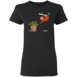 Star Wars Baby Yoda And Sloth Shirt