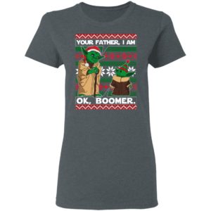 Baby Yoda Your Father I Am Ok Boomer Ugly Christmas sweater