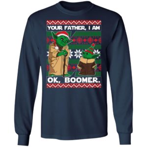 Baby Yoda Your Father I Am Ok Boomer Ugly Christmas sweater