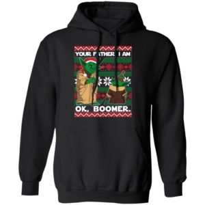 Baby Yoda Your Father I Am Ok Boomer Ugly Christmas sweater