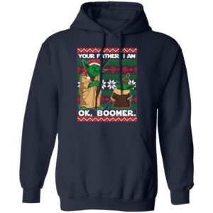 Baby Yoda Your Father I Am Ok Boomer Ugly Christmas sweater