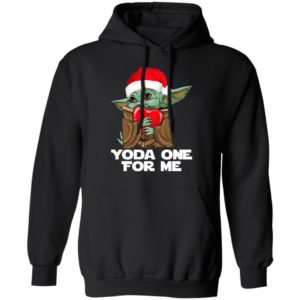 Santa Baby Yoda One For Me Hug Heart Christmas Shirt