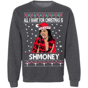 Cardi B All I Want For Christmas Is Shmoney Ugly Christmas Sweater